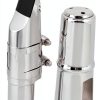 Yibuy84 Nickel Soprano Saxophone Mouthpiece-0
