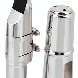 Yibuy84 Nickel Soprano Saxophone Mouthpiece-0