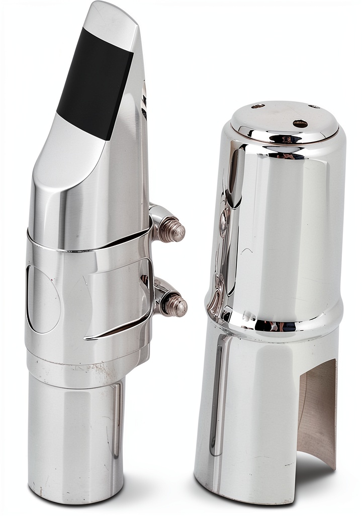 Yibuy84 Nickel Soprano Saxophone Mouthpiece close-up