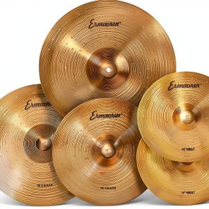 Ermaoren Gold Alloy Cymbal Pack 5 Piece Set-0