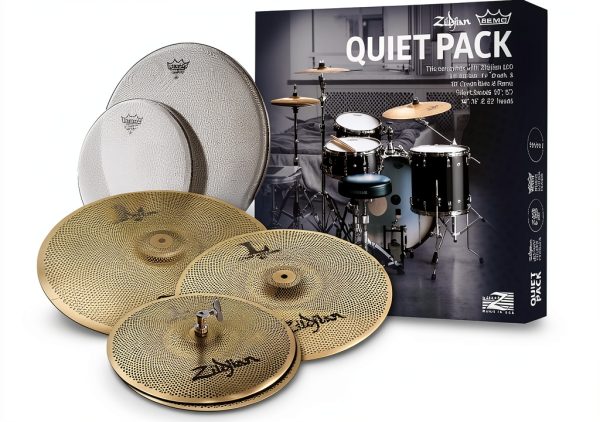 Zildjian Low Volume L80 Cymbal Pack with Remo Silentstroke Heads –-1