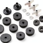 Meideal Cymbal Accessory Set 21pcs Black Kit with Felt and Bolts-0